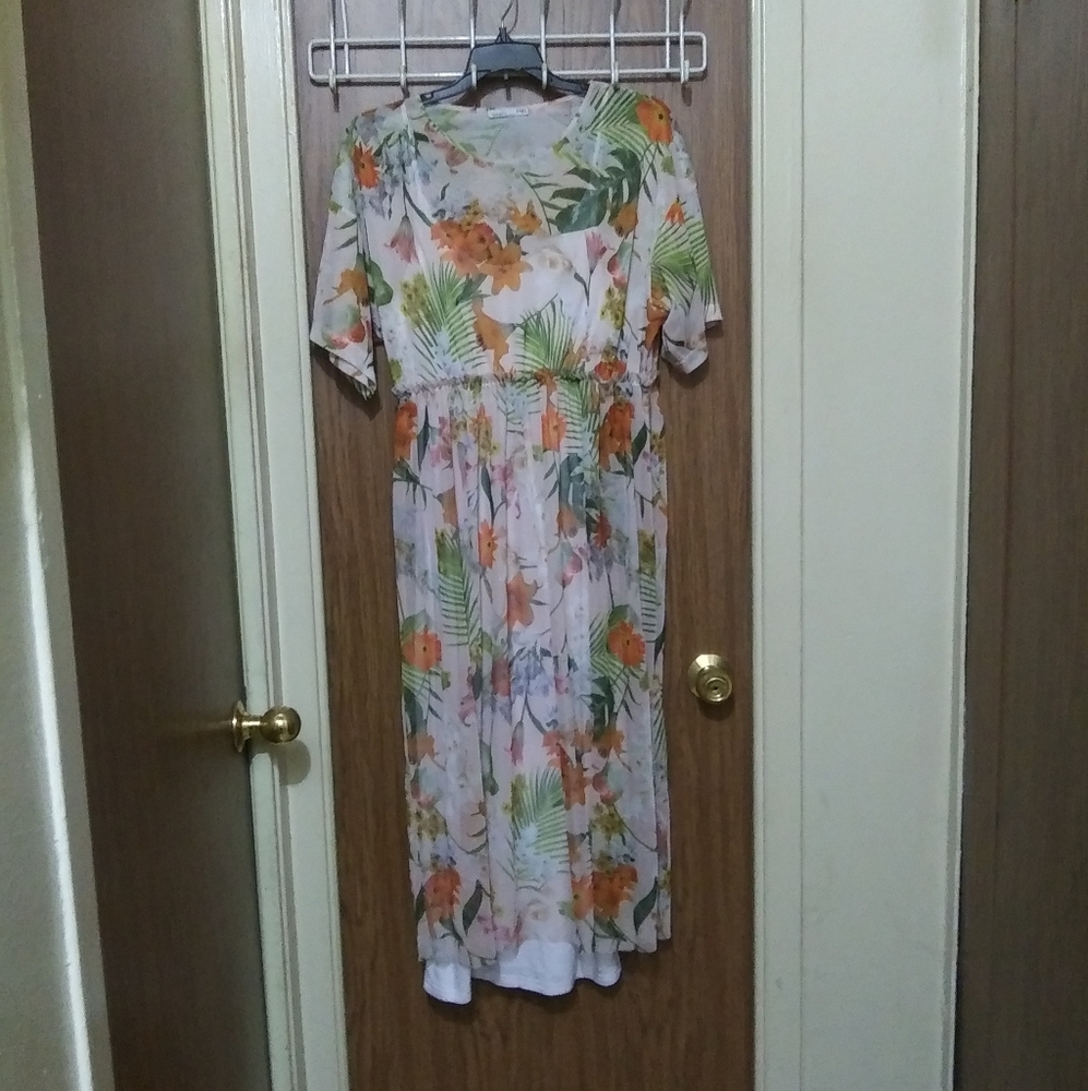 Floral Dress + Slip Dress